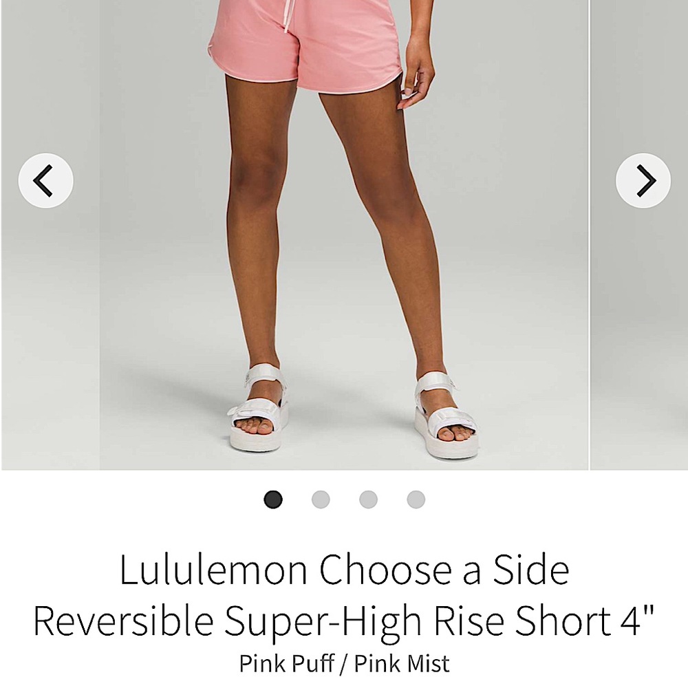 Size 12 Lululemon Choose a Side Shorts in Pink Mist/Pink Puff